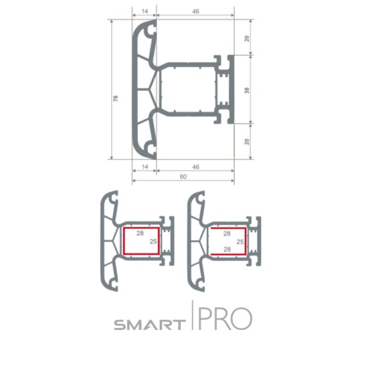 Импост 4-х камерный в Туркестане